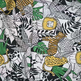 100% Combed Ring Spun Cotton Digital Printed Poplin Fabric