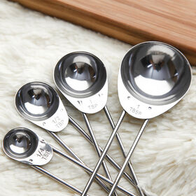 Measuring Spoons, Stainless Steel for Cooking Baking - Set of 6