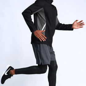 Chaqueta deportiva para hombre con cremallera, cuello de punto, traje de running, chaqueta de entrenamiento al aire libre, abrigo de manga larga