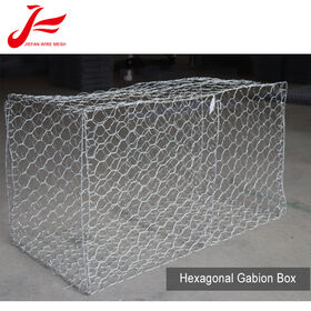 Venta al por mayor de jaulas de gaviones para muros de contención, malla hexagonal resistente para cribado, cestas de alambre galvanizado, cajas de gaviones