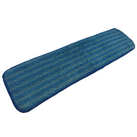 Almofada de microfibra para esfregona de limpeza com preço de fábrica, lavável na máquina, ideal para espanar a seco e esfregar a húmido, superabsorvente, 48x13cm, azul, com capacidade de esfregação