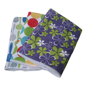 Billiges Mikrofasertuch, Mikrofasertuch, Allzweckanwendung, 40x40cm, sehr weich, super wasserabsorbierend, bedruckt, fusselfrei