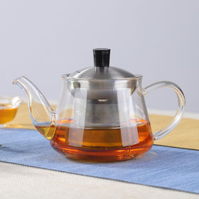 Buy Wholesale Hong Kong SAR 500ml Wholesale Borosilicate Glass Teapot, Stove  Top Safe & Borosilicate Glass Teapot at USD 2