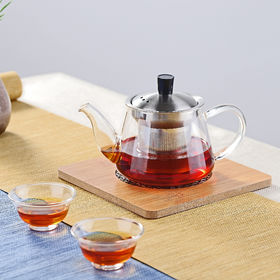 Buy Wholesale Hong Kong SAR 500ml Wholesale Borosilicate Glass Teapot, Stove  Top Safe & Borosilicate Glass Teapot at USD 2