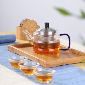 Buy Wholesale Hong Kong SAR 600mlglass Tea Sets,borosilicate Glass Teapot+cup  Set, Tea Maker Tea Kettle With Silicone Bottom & Tea Sets Teapot Tea Cup at  USD 5