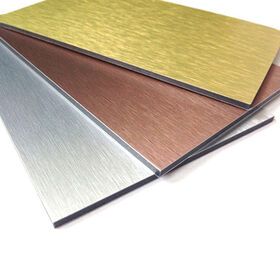 Brushed Silver,Gold,Black,Cooper,Stainless Steel hairline ACP,ACM