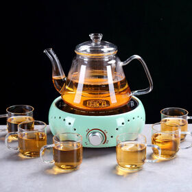 Buy Wholesale Hong Kong SAR 600mlglass Tea Sets,borosilicate Glass Teapot+cup  Set, Tea Maker Tea Kettle With Silicone Bottom & Tea Sets Teapot Tea Cup at  USD 5