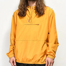 Jaket windbreaker pria, windbreaker kustom, visibilitas tinggi, pakaian jalan pria, jaket kulit resleting kuning
