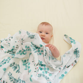 Wholesale 100% cotton and bamboo swaddle blanket for new baby