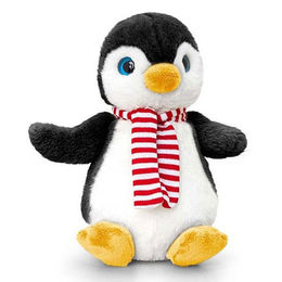 KEEL 20cm PENGUIN WITH SCARF SOFT TOY CUDDLY PLUSH CUTE NEW GIFT CHRISTMAS 