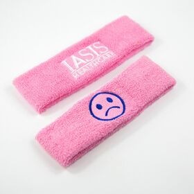 European and American women's anti-skid running headband sweat-absorbent embroidery headband