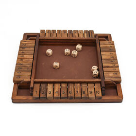 Buy Shut The Box Dice Game,2-4 Player Family Wooden Board Table Math Games  for Adults Online at Low Prices in India 