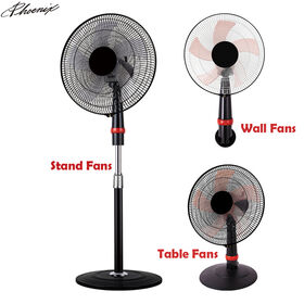 18-Inch Electric Metal Adjustable Height 3-in-1 Stand Fan with Mechanical Control US Plug Mesh Grill Outdoor Multi-Use Cooling
