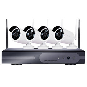 Kit NVR Inalámbrico de 4 Canales 1080P, Alcance de 200 Metros, Señal Inalámbrica Plug and Play, APP: IP-Pro, CMS: EseeCloud, Precio de Fábrica