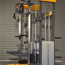 Équipement de Gym Multifonctionnel Cage à Squats pour Entraînement de Force