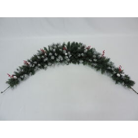 Artificial christmas decoration Swag 180cm snow pine cone