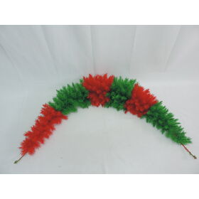 Künstliche Weihnachtsdeko Girlande 180cm Rot/Grün - Weihnachtsschmuck Großhandel