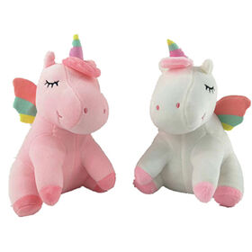 Jouets en peluche, jouets licorne peluche belle licorne décorations  d'anniversaire pour enfants, grands animaux en peluche de licorne rose  arc-en-ciel, grands cadeaux de licornes pour fille