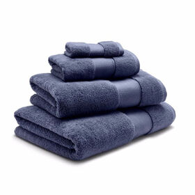 Hotel Balfour Turkish Cotton Bath Spa Towel Set of 4 Bath Hand Towels White  Blue