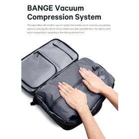 Vacuum Travel Bag Compression Storage Bag Backpack Built-in for Suitcase Luggage Travel Backpack With Compressed Bag custom items