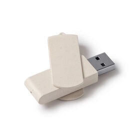 Umweltfreundlicher drehbarer USB-Stick 4GB 8GB 16GB 32GB 64GB USB 3.0 Weizenstroh USB-Stick Gravur Werbeartikel OEM-Fabrik