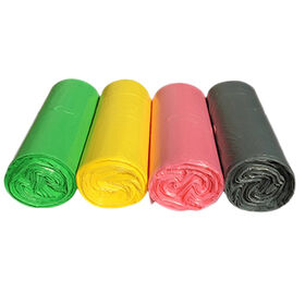 Bolsas de Basura/Residuos de Plástico HDPE para Baño, Coche, Bolsas de Basura Resistentes de Color para Papeleras