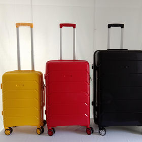 Valise de Voyage en Polypropylene Incassable 3pcs 20/24/28 Rouge