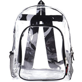 Amaro Rugged Transparent Clear See-Through Backpack