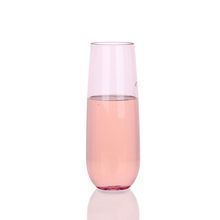 pink plastic wine glasses bulk
