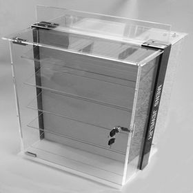 Loquet magnétique simple corps carré - Serrure de vitrine en verre