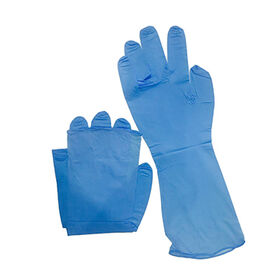 Cleanroom nitrile gloves/Disposable Blue Powder Free Powdered Nitrile Examination Gloves