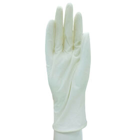 Latex long cuff gloves