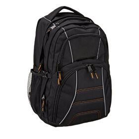 Large multi-compartment backpack with a padded sleeve for laptops up to 17 inches
