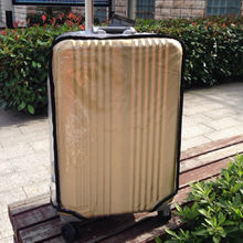 Travel Luggage Cover Weave Knit Stripes Red Brown White Suitcase Protector