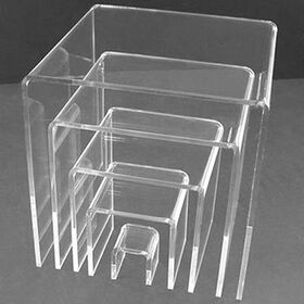 Customize acrylic display riser plexiglass display riser pmma clear perspex
