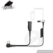 2-Wire Clear Coil Acoustic Ear Tube Surveillance Kit for Motorola Visar Series