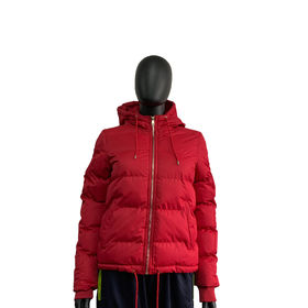 Buy Wholesale China Oem Custom Two Front Welt Pockets Puffer Polyester  Padded Filling Quilted Jacket For Women & Jacket For Women at USD 16.6