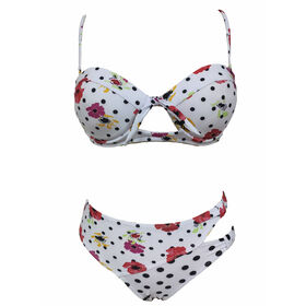 OEM Ensemble de bikini recyclé pour femmes, ouverture sexy