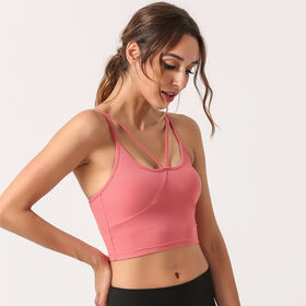 Buy Wholesale China Women's Shock Absorption Underwear Hot Yoga Fitness  Tops & Brassiere Sport at USD 7