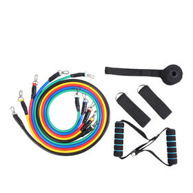 Resistance Band Set Yoga Pilates Exercise Fitness Tube Workout Bands