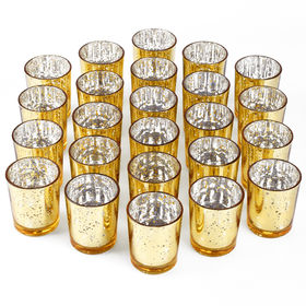 Buy Wholesale China 14oz 400ml Molded Pattern Glass Candle Holders