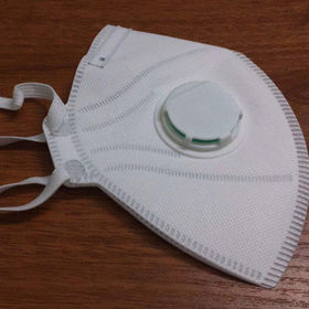 Masque facial respirant 100 % coton avec valve à air et boucles d'oreilles  réglables et pince de nez