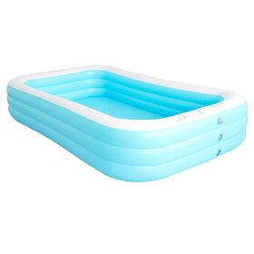 Piscine Pliable Rectangulaire Familiale - Pas De Gonflage, Facile à Installer - Pour Adultes Et Enfants - Idéale été, Jardin, Fêtes - 7