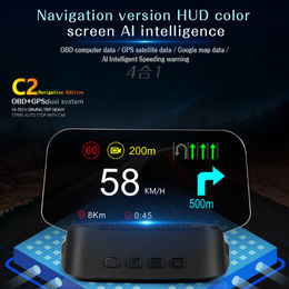 Buy Wholesale China Car Hud C1 Obd2 Gps Navigation Heads Up