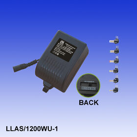 Wholesale Plug-in AC/DC Adapter 1,200mA with UL Approved, Energy Star IV