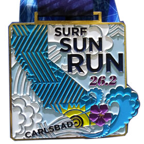 SURF SUN RUN CARLSBAD Sportmedaille aus Weichschmelz