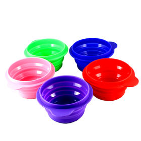 2023 Hot Selling High Quality Non-Toxic Colorful Silicone Collapsible Salad  Bowl Walking Portable Water Bowl - China Silicone and Bowls price