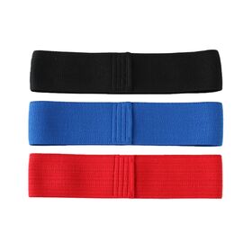 Custom Different Strength Levels Fabric Elastic Home Fitness Training Hip Circle Resistance Band Set