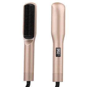 2-in-1 Professionelle Haarglättungsbürste Kristall Keramik Glätteisen / Dampf-Kamm Glätteisen