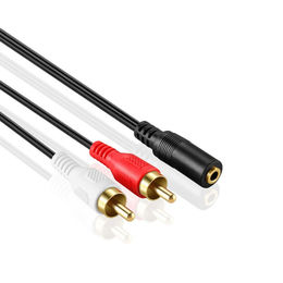 Audio To Rca Cablevention 3.5mm To Rca Audio Cable - 24k Gold Plated,  Oxygen-free Copper, 1.5m/2m